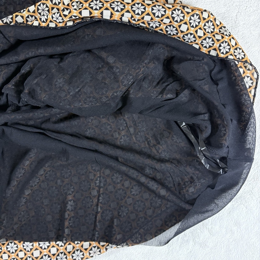 Vintage Y2K Studio Woman 2X Empire Waist Babydoll Top Retro Geometric - Picture 10 of 12